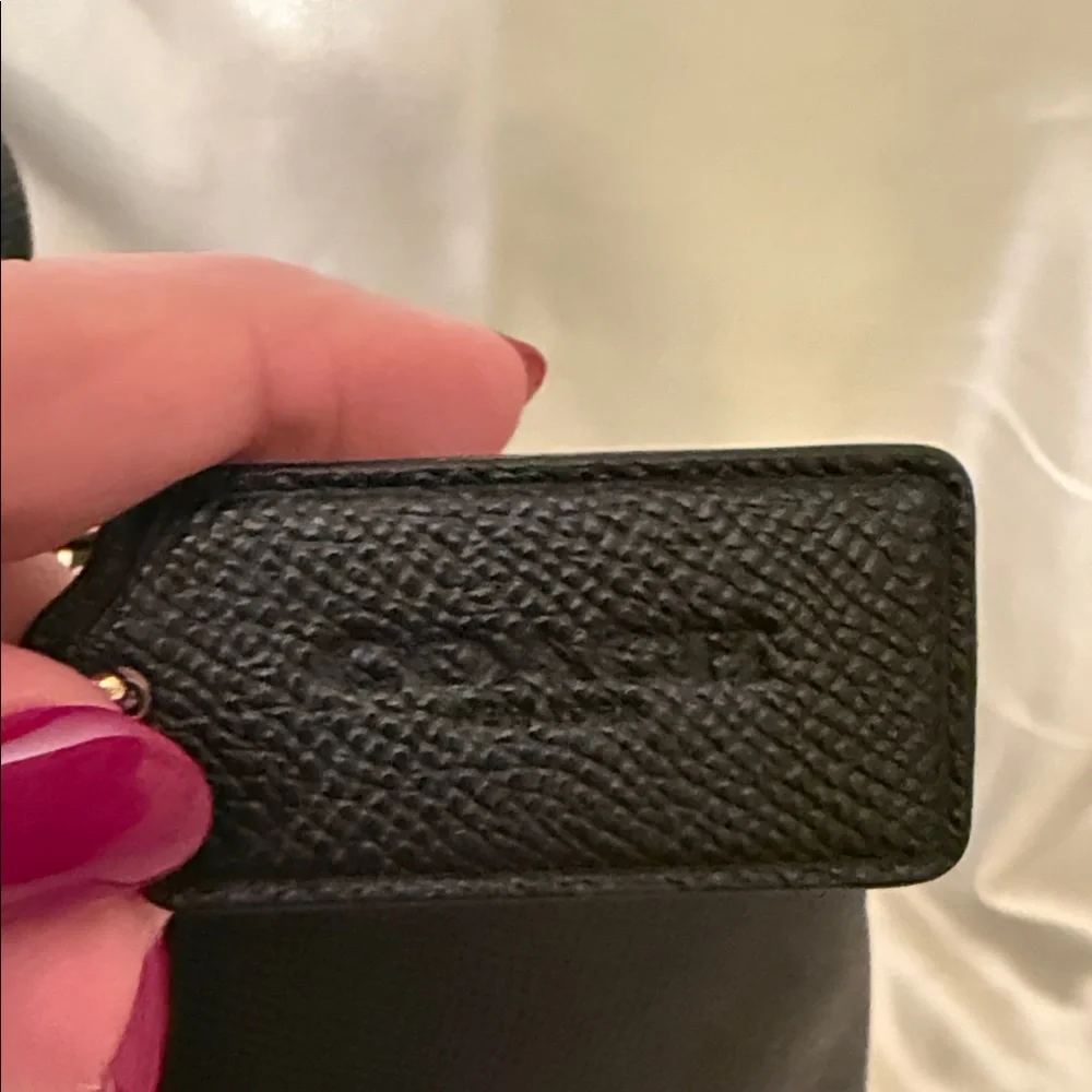 Coach crossgrain leather